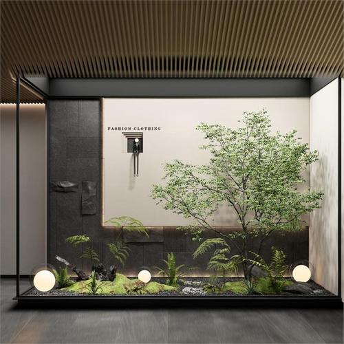 仿真吊钟树景观干景马醉木大型绿植造景组合室内外摆件橱窗装饰