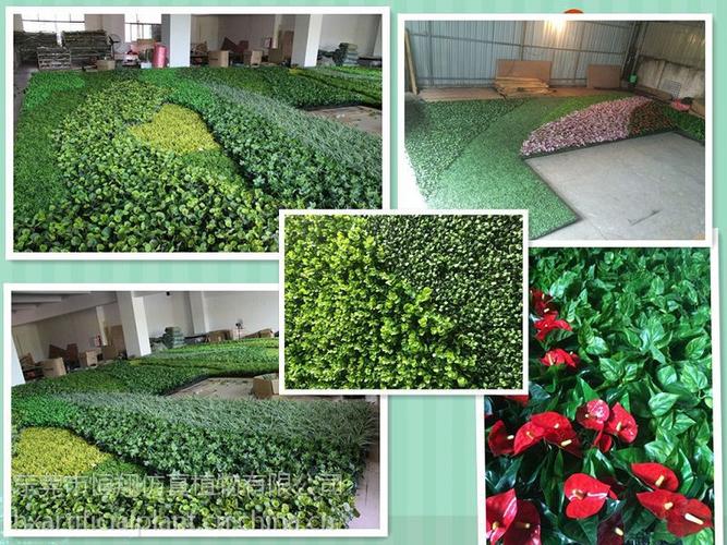 新雯企石仿真植物工厂直销酒店室内装饰可定制的景观植物墙